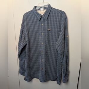 THE NORTH FACE Plaid Casual Button Down Shirt Men Size Large Blue And Black